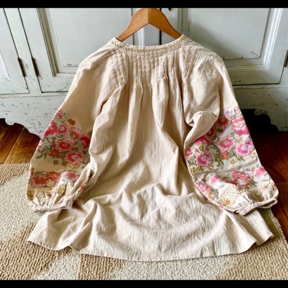 CLEARANCE/LAST ONE🎉LA ISLA BONITA Bohemian Floral Top - Picture 5 of 6